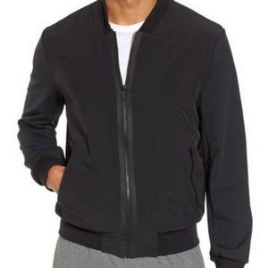 Alo Men's Inversion Bomber Jacket, Black, Sz M